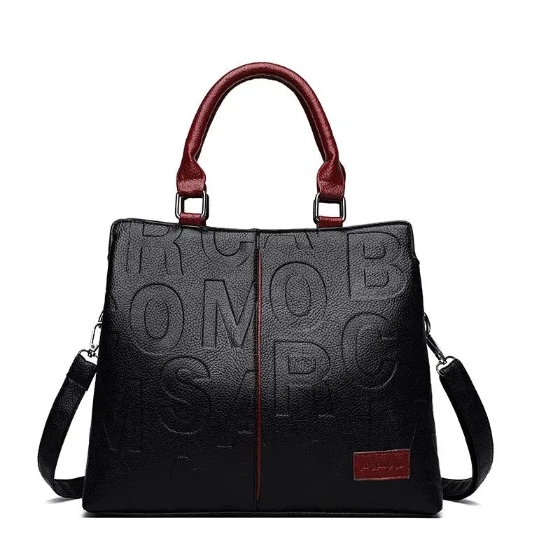 Bolsa Casual de Ombro em Couro PU, Transversal para Mulheres, Design de Luxo e Grande Capacidade para Viagem