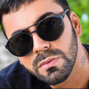 Óculos de Sol Steampunk Retrô Redondo UV400 – Estilo Gótico Clássico Unissex (2 Peças