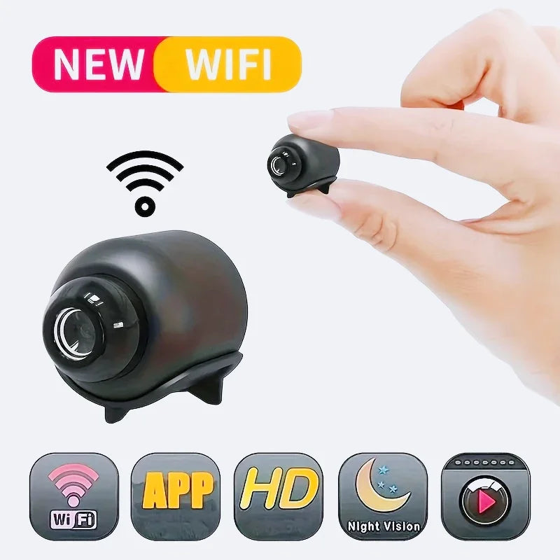 Câmera Espiã Mini X5 Wi-Fi 1080P – Visão Noturna, Detecção de Movimento, Segurança Inteligente para Casa"