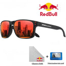 Óculos de Sol Quadrado Polarizado Red Bull Fashion F1 | Unissex com Proteção UV e Acabamento Premium