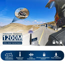 Headset Bluetooth V6 Plus para Capacete de Moto – Comunicador Intercom 1200M à Prova d’Água para 6 Cavaleiros