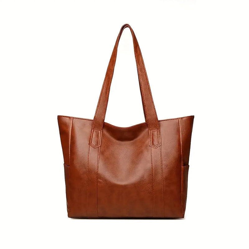 Bolsa Feminina Grande Vintage – Modelo Retrô Vegano para Uso Diário
