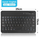 Teclado Bluetooth Universal para iPad e Tablets – Compatível com iPad 7ª a 10ª Geração, Pro, Air, Mini, Samsung e Xiaomi