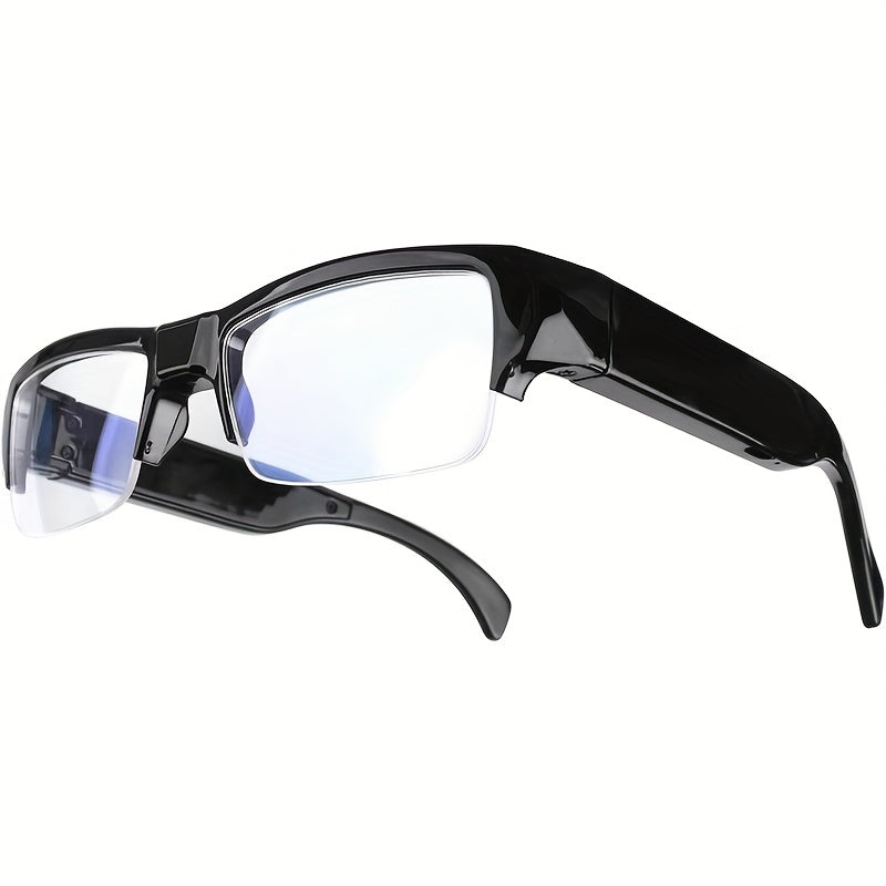 Óculos Câmera 1080P HD – Lente Grande-Angular 65°, Corpo Portátil, Gravação Esportiva, Dirigir, Ciclismo, Moto, Reuniões