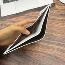 Carteira Masculina Vintage em Couro Sintético – Estampa de Dólar, Grande Capacidade, Multi-Bolsos e Zíper