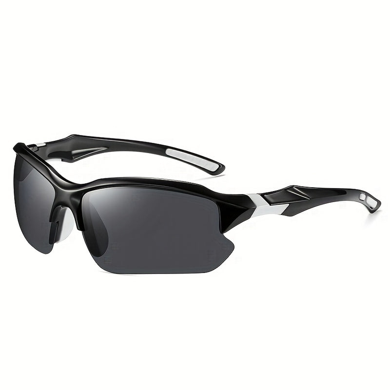 Óculos Fashion Masculino Meio Aro (Semi-Rimless) – Estilo Moderno Unissex (Homem e Mulher)