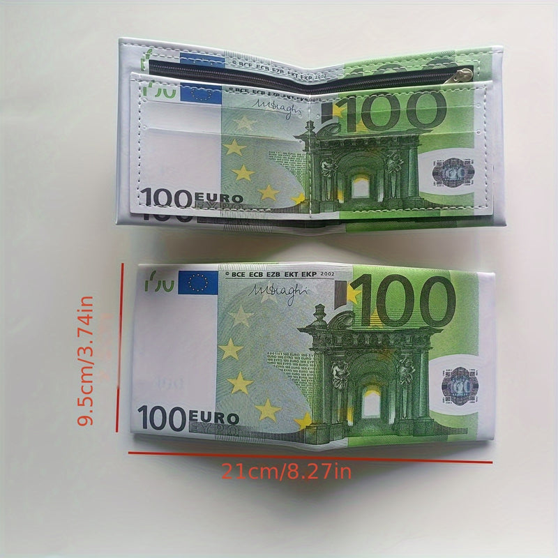 Carteira Unissex de Couro Sintético com Estampa Exclusiva – Compacta e Estilosa