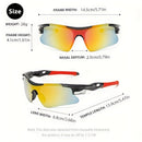 Kit 3 Óculos Masculinos — Anti-Reflexo, Anti-Risco, Leves e Resistentes para Ciclismo, Pesca e Atividades ao Ar Livre